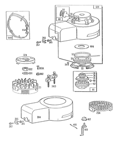 Blower Hsg,rewind,vert Pull Diagram and Parts List for 94988-0654-01  Briggs and Stratton Engine